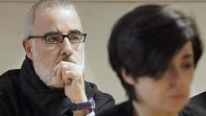 Alfonso Basterra y Rosario Porto, durante el juicio en 2015 por el asesinato de su hija Asunta.