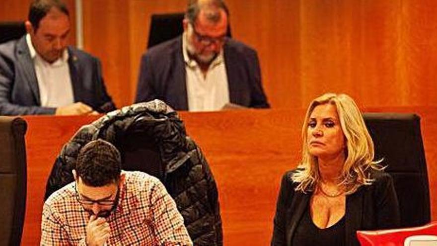 La consellera no adscrita, Marta Díaz, durante el pleno del pasado viernes.