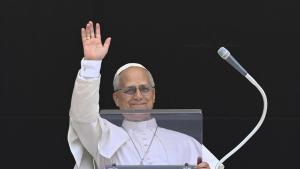 29 June 2026, Vatican: Pope Leo XIV addresses the crowd from the window of the Apostolic Palace overlooking St. Peters Square during the Regina Caeli prayer at the Vatican. Photo: Vatican Media/IPA via ZUMA Press/dpa