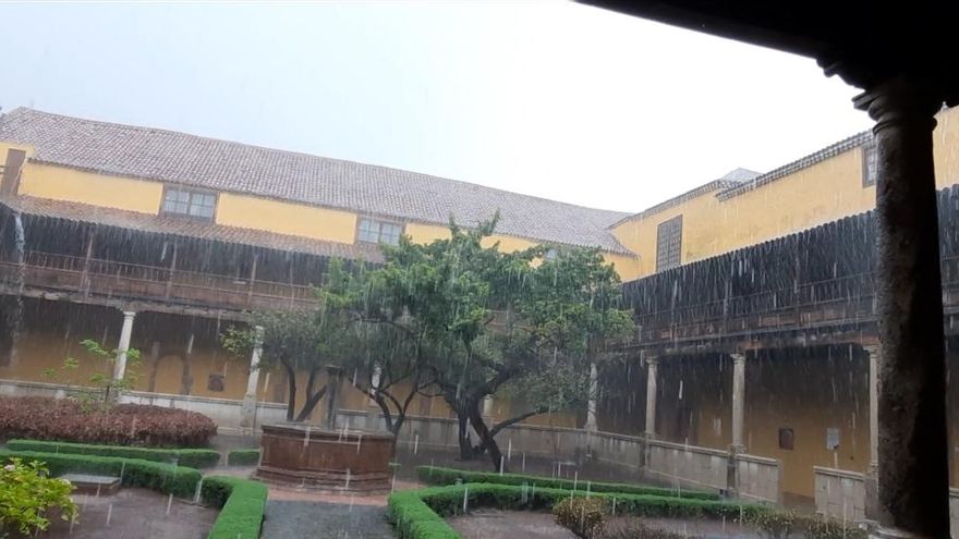 Fuertes lluvias en La Laguna