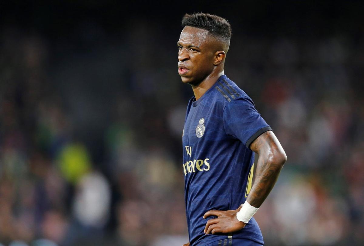 Soccer Football - La Liga Santander - Real Betis v Real Madrid - Estadio Benito Villamarin, Seville, Spain - March 8, 2020   Real Madrid’s Vinicius Junior    REUTERS/Marcelo Del Pozo