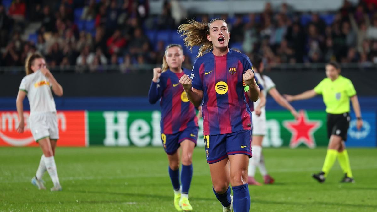 Alexia abrió la lata desde los once metros contra el Leuven