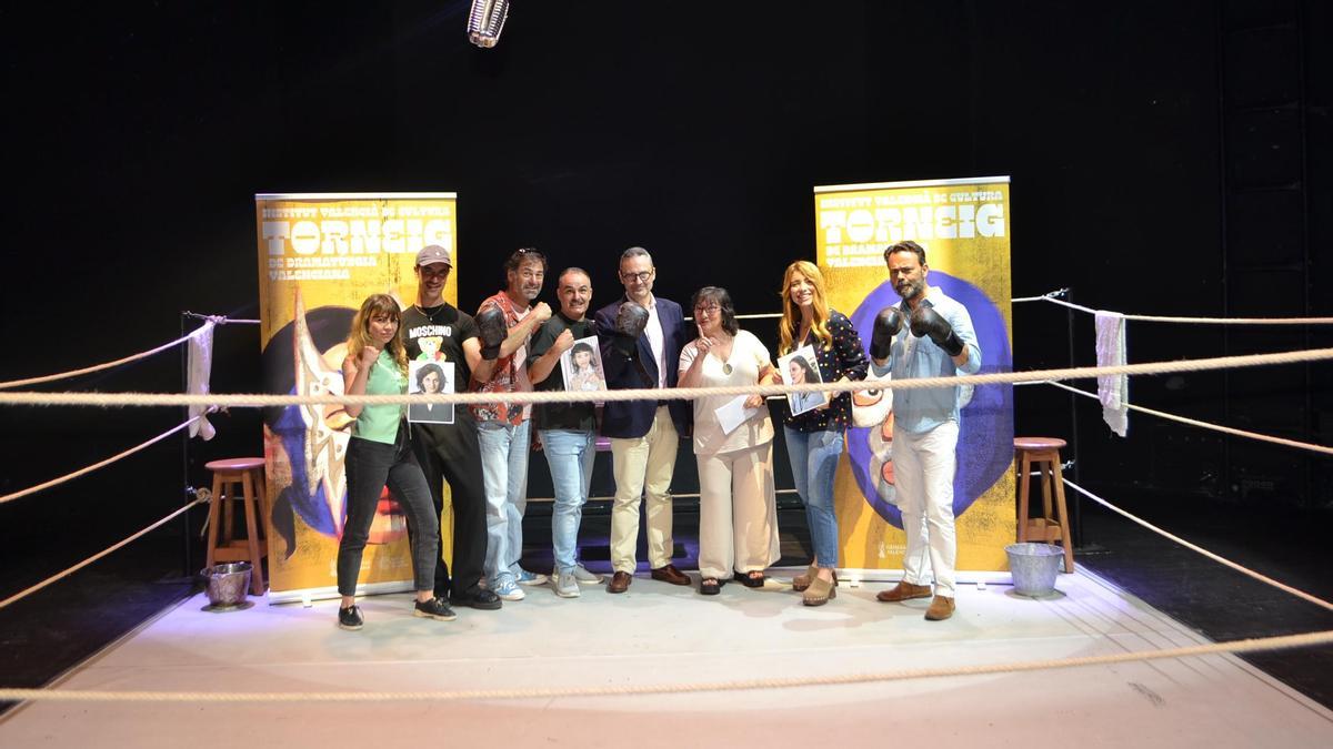Algunos de los participantes del Torneig de Dramatúrgia organizado por el IVC