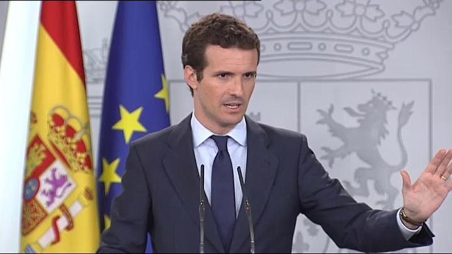 Casado ofrece a Sánchez volver a aplicar el 155