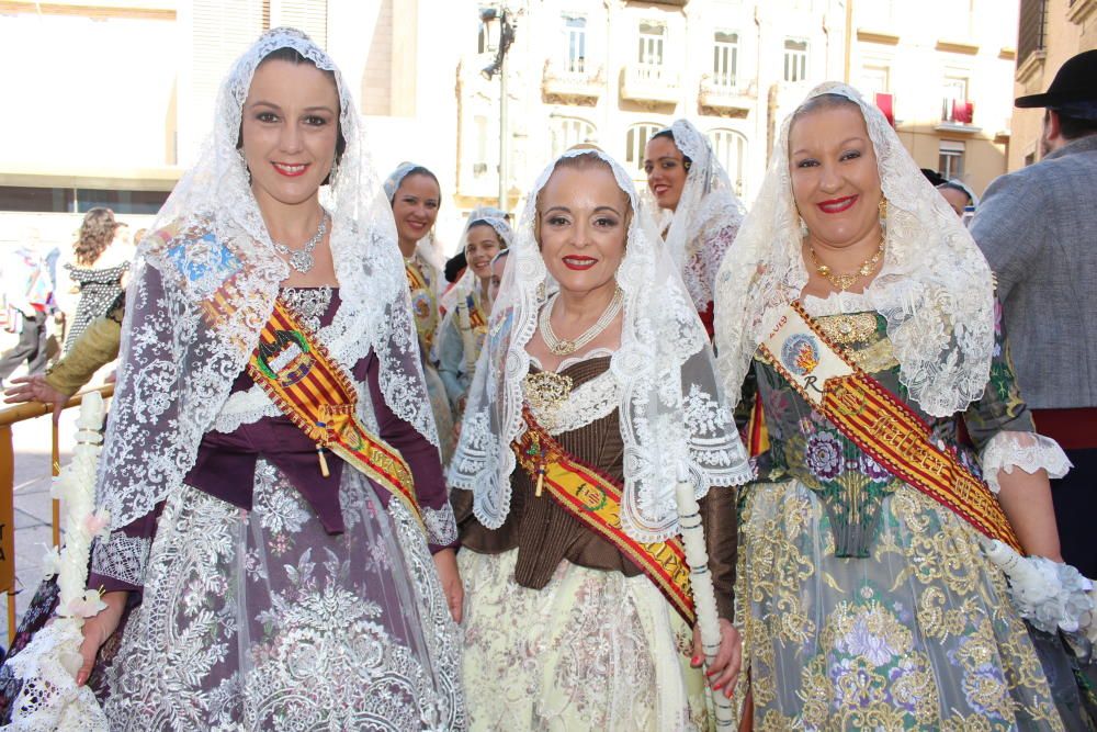 Falleras mayores 2019 en la Procesión de la Virgen