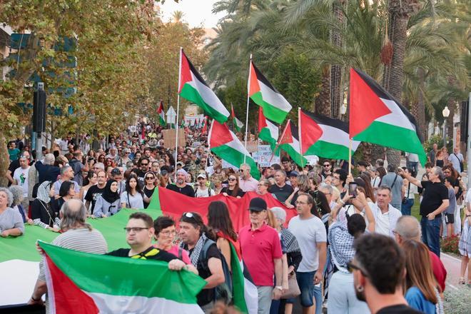 Alicante se vuelca a favor de Palestina