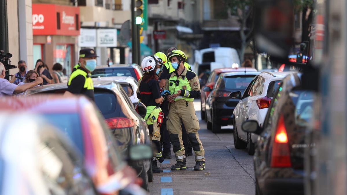 Incendio en la calle Cortes de Aragón de Zaragoza