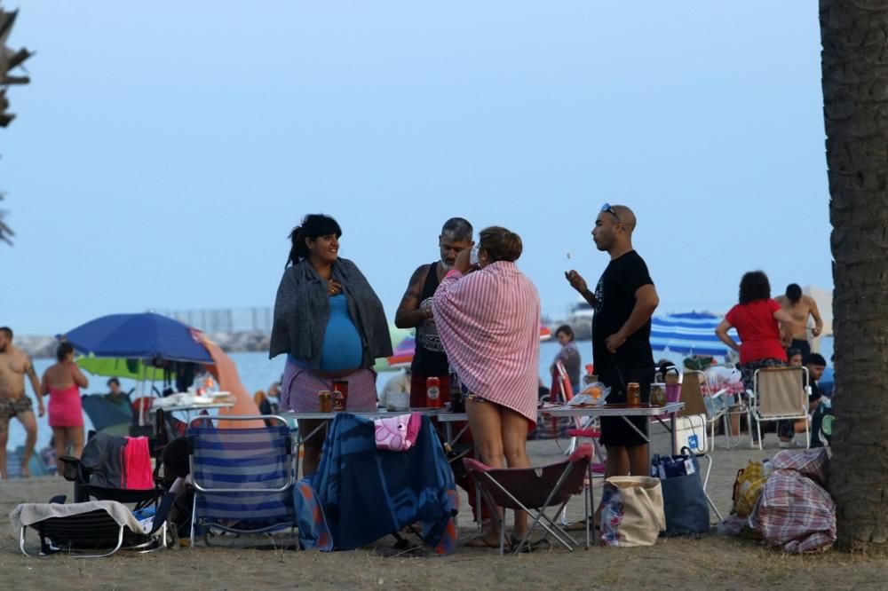 Las playas de Málaga celebran la noche de San Juan