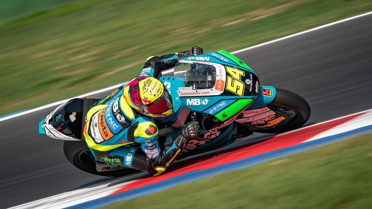 El piloto español de Moto2 Fermín Aldeguer.