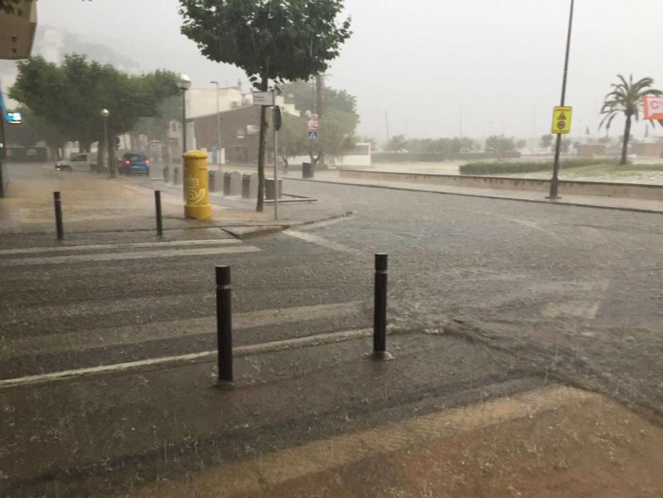 Tempesta de pedra i aigua a Roses