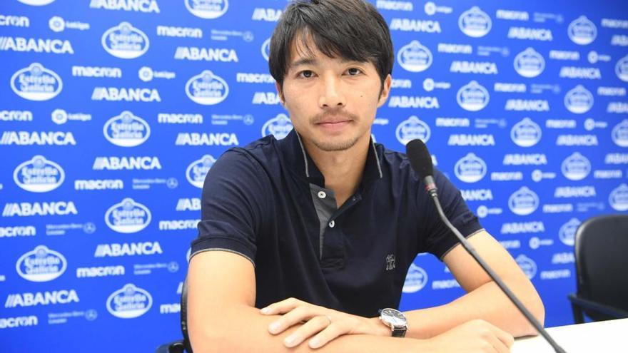 Gaku Shibasaki en A Coruña para incorporarse al Deportivo