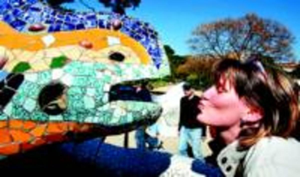 El drac del Parc Güell. El drac del Parc Güell.