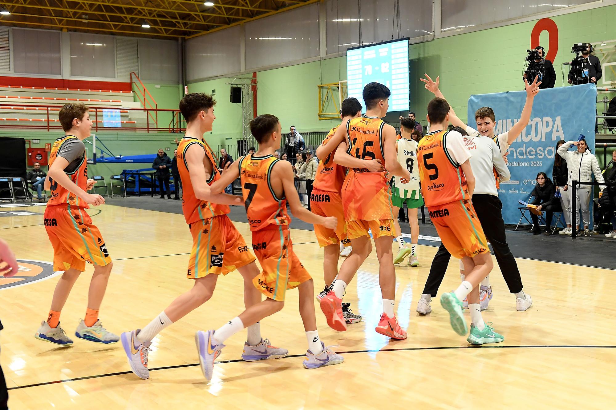 Victoria emocionante del infantil A masculino de Valencia Basket  en el arranque de la Minicopa Endesa