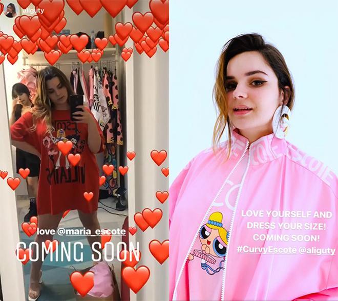 Imágenes de la primera colección 'curvy' de María Escoté, publicadas en Instagram