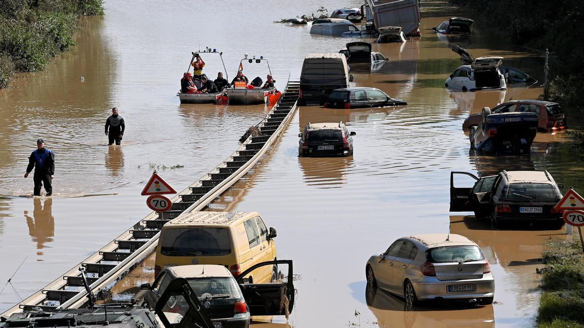 Una imagen de las inundaciones sufridas en Alemania el pasado mes de julio.