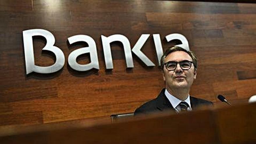 José Sevilla, ayer, en la sede operativa de Bankia.