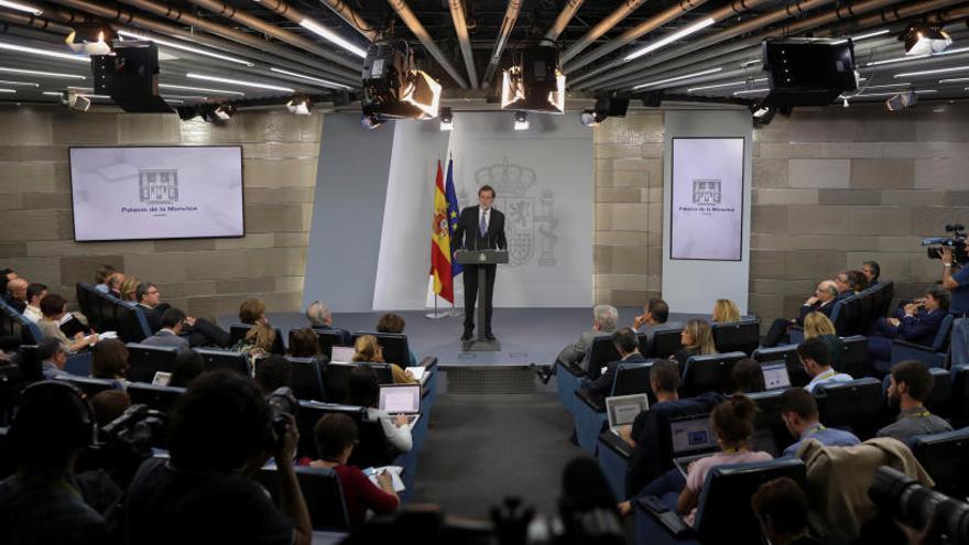 Compareixença de Rajoy al Palau de la Moncloa