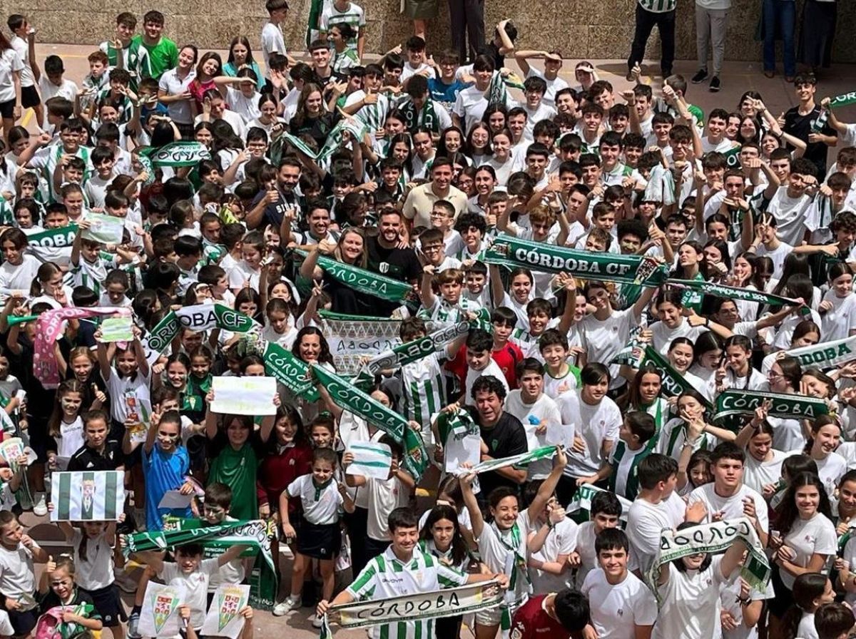 Carracedo en el colegio La Inmaculada de Córdoba.