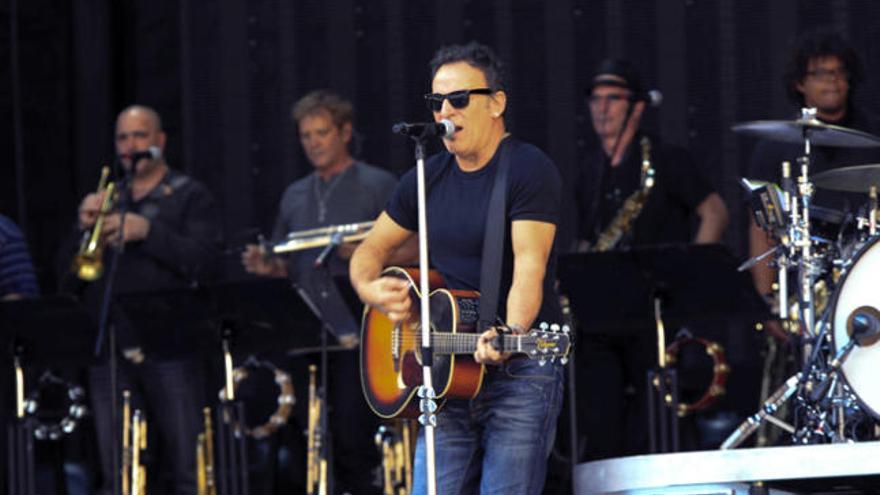 Springsteen durante los ensayos del concierto de Sevilla. i EFE