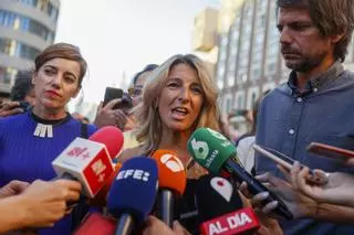 Yolanda Díaz promete a Podemos visibilidad y capacidad política en el Congreso tras dejarle sin portavoz