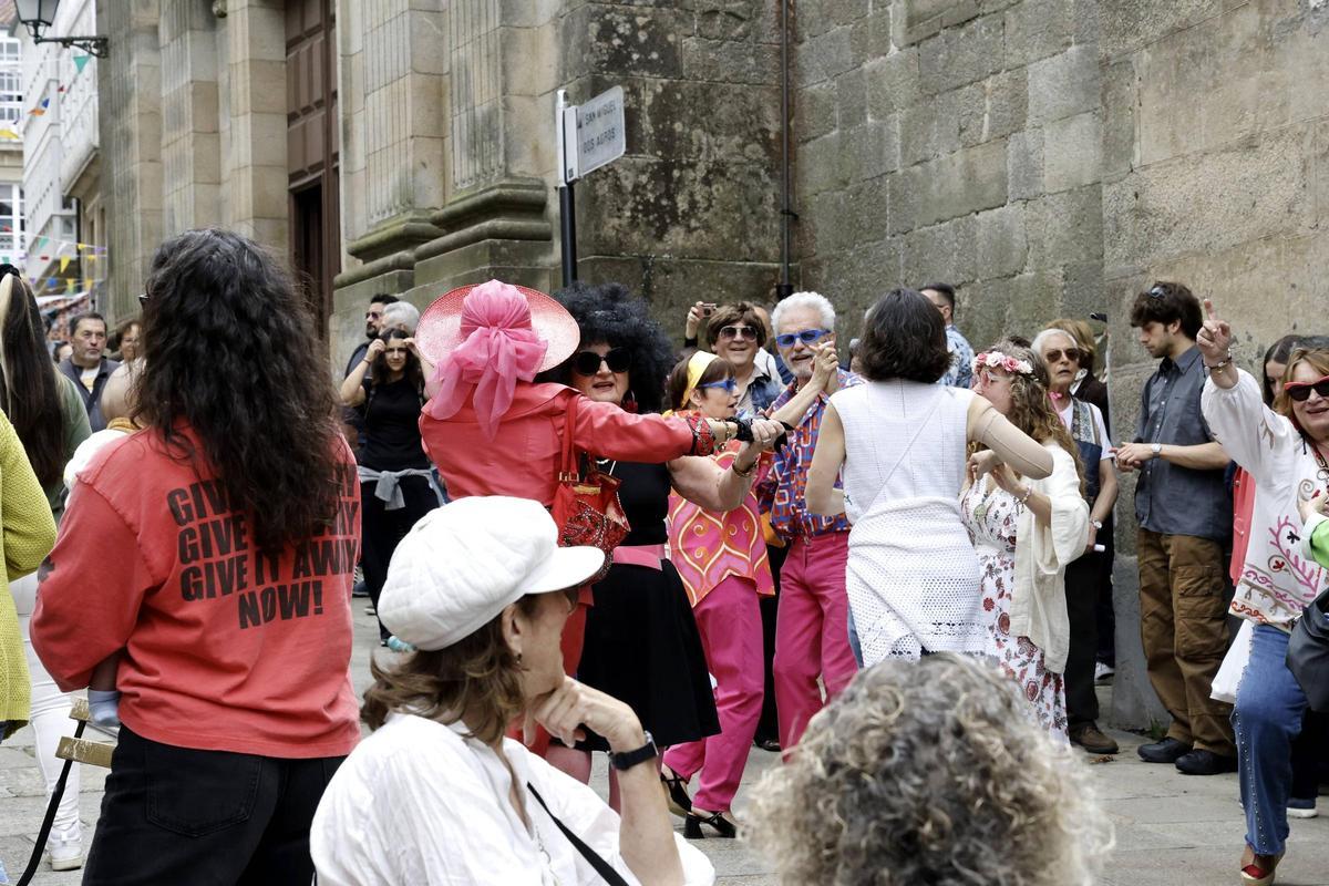 San Martiño Pinario revive el Santiago de 1976 con '50 anos aló': "Esta festa creceu moito"