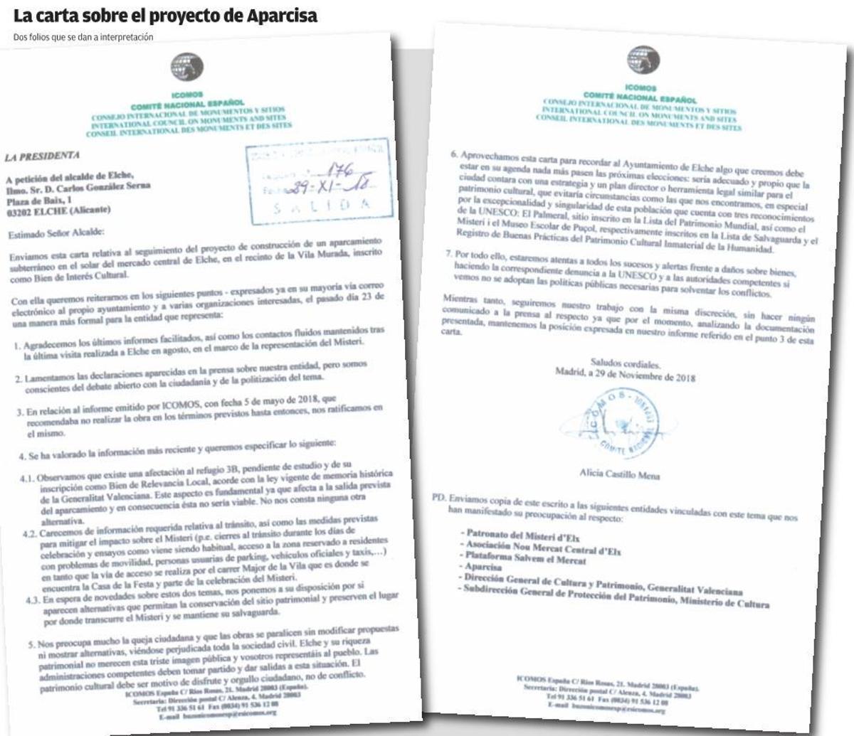 Icomos reitera su negativa al Mercado mientras no tenga más documentación