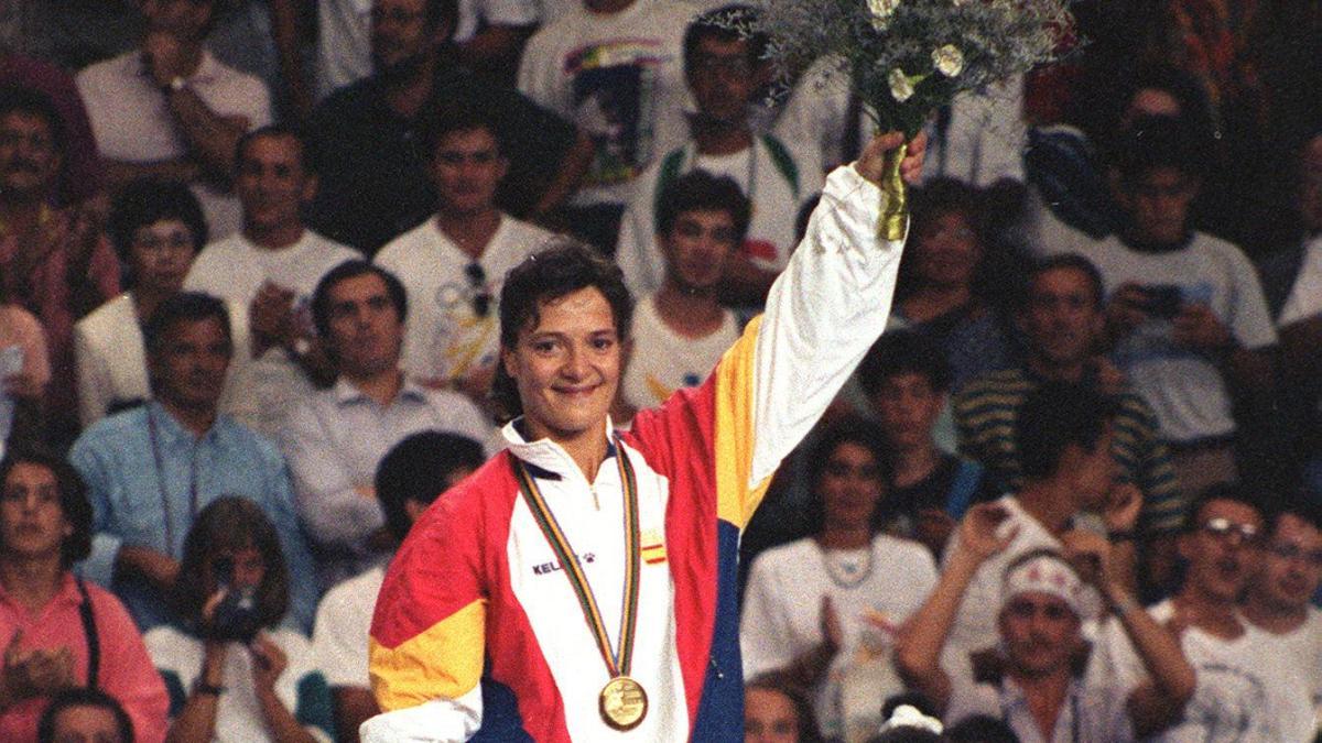 Foto de archivo (31/07/92, en Barcelona) de la ex judoca española Miriam Blasco, medalla de oro en los Juegos Olímpicos de Barcelona 1992