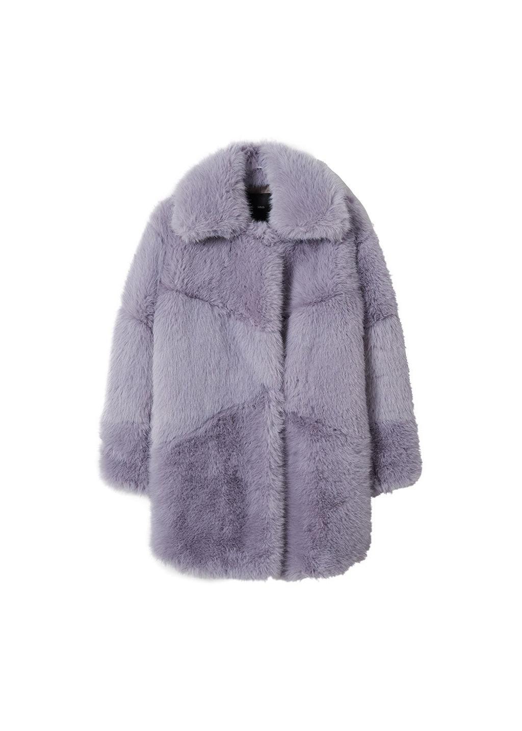 Abrigo lila de Mango (precio: 99,99 euros)