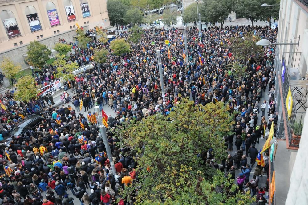 Manifestació per l'empresonament dels exconsellers, a Manresa