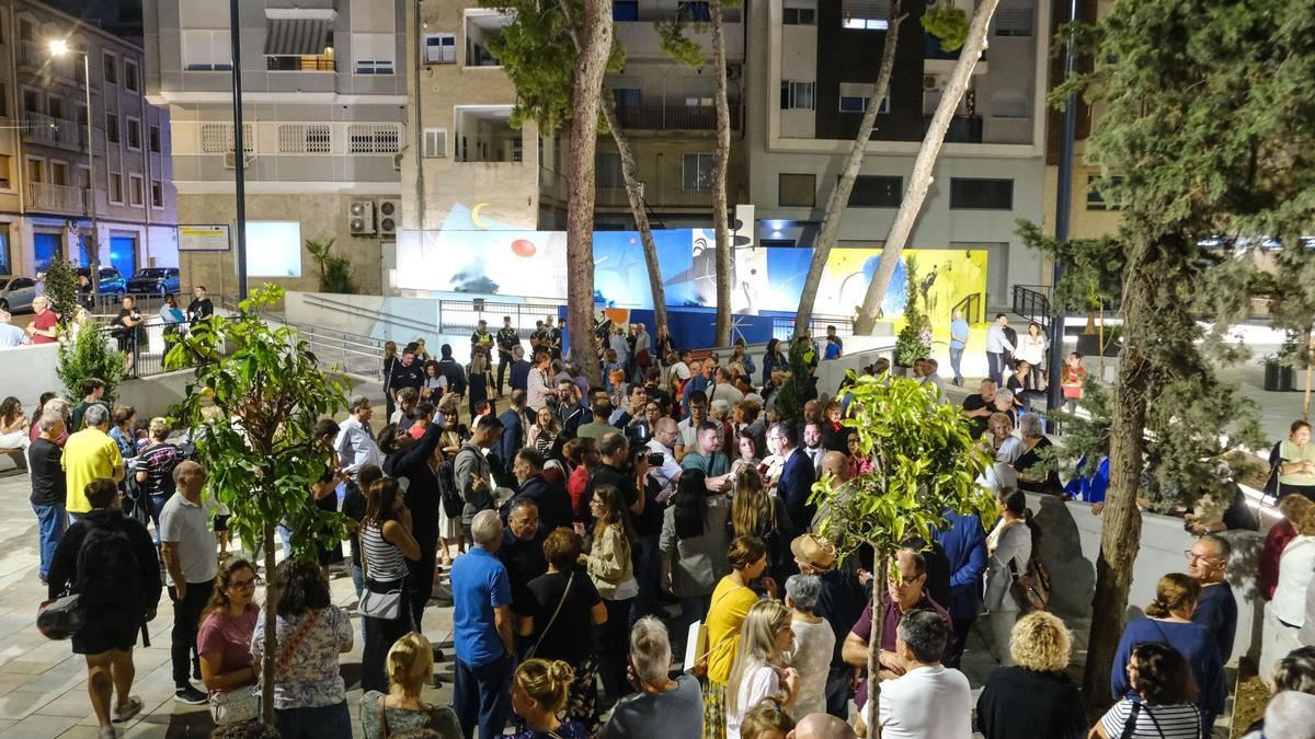 Inauguración el año pasado de la nueva Plaza Joan Miró de Elda.