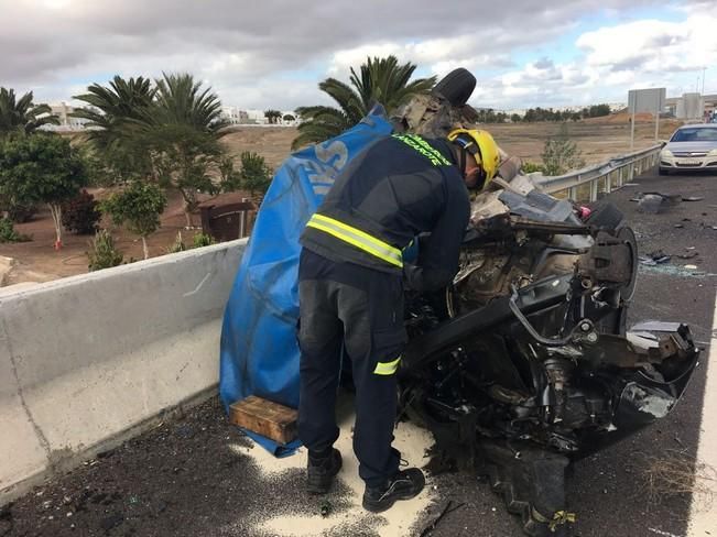 Un fallecido en un accidente en la Circunvalación de Arrecife