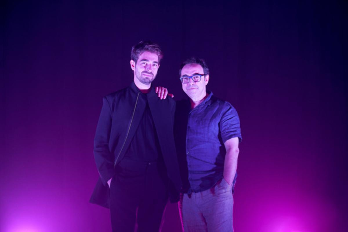 L'actor Enric Cambray i el dramaturg Sergi Belbel.