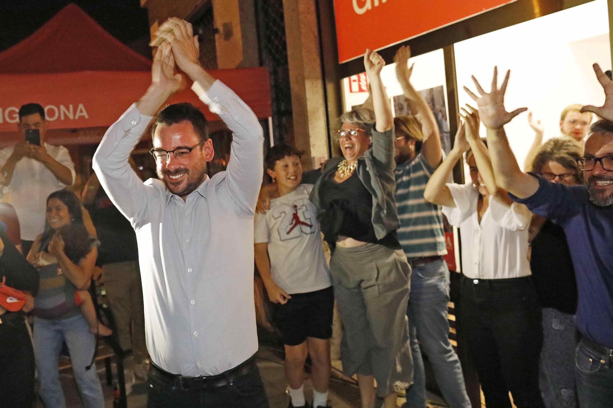 Així s'han viscut els resultats a les diferents seus electorals de Girona