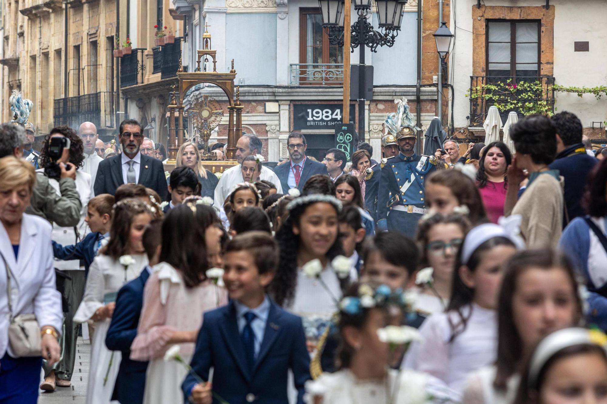 Celebración del Corpus en la Catedral de Oviedo