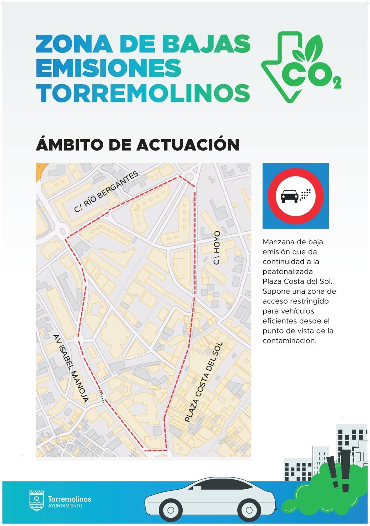 Delimitación de la ZBE de Torremolinos.