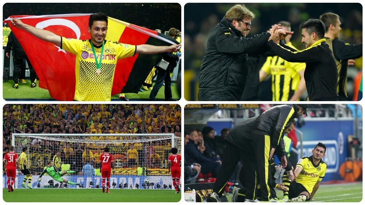 Gündogan ganó la Bundesliga, la Copa y alcanzó una final de Champions en Dortmund