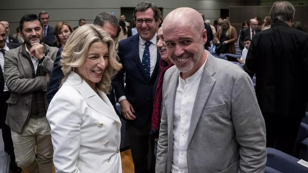 Yolanda Díaz y Unai Sordo, en una imagen de archivo.