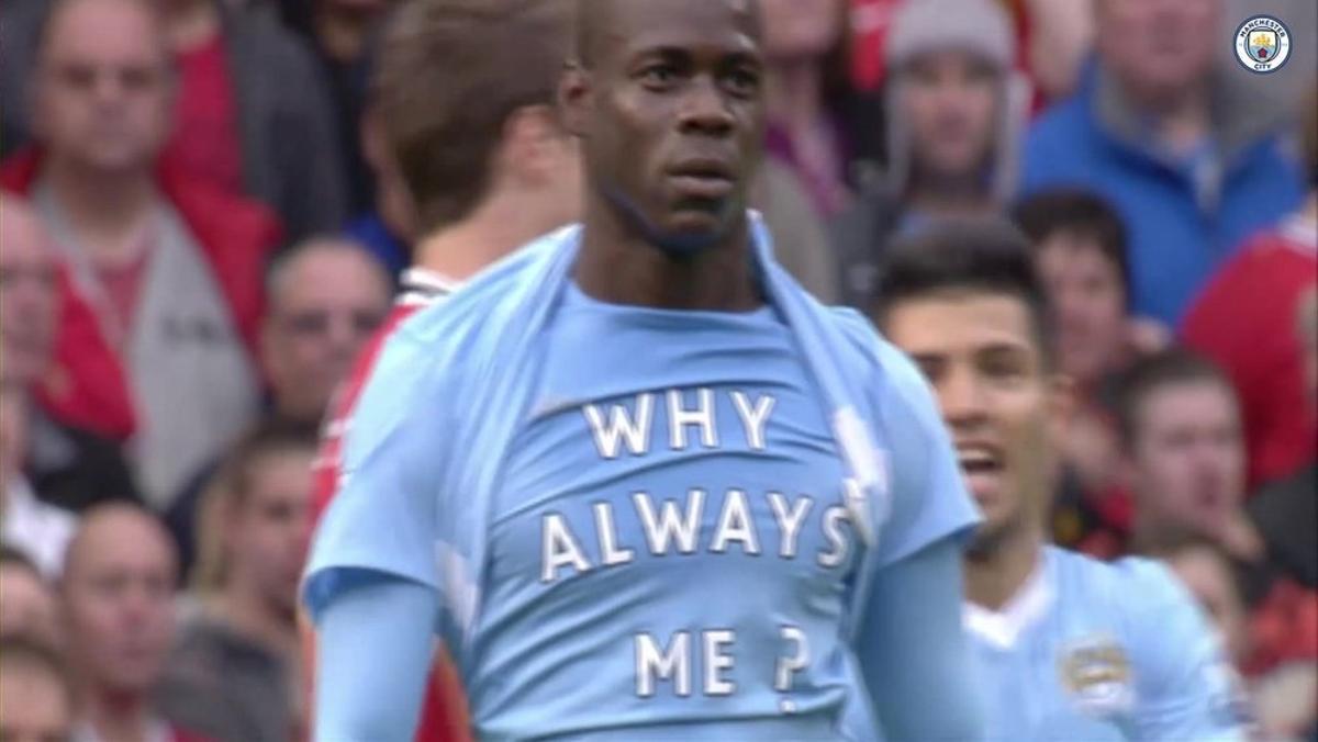 Balotelli con su famoso: Why always me?