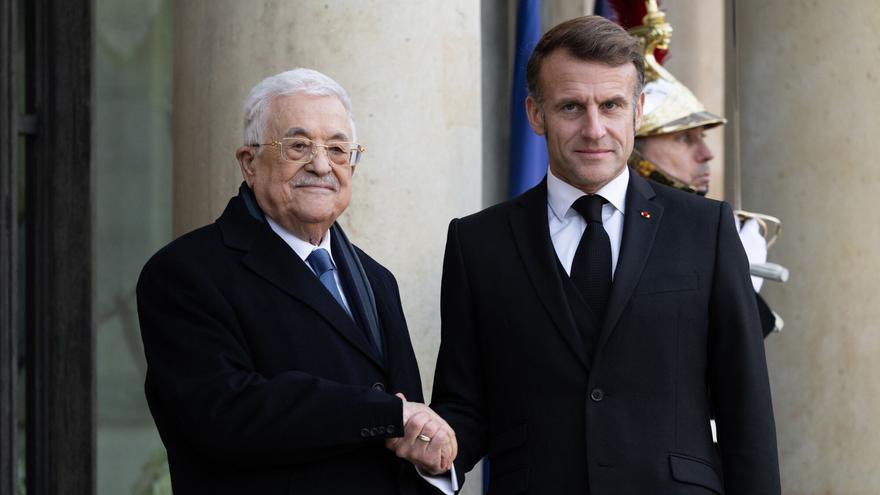 Macron y Abás anuncian la creación de un &quot;comité conjunto para la consolidación del Estado de Palestina&quot;