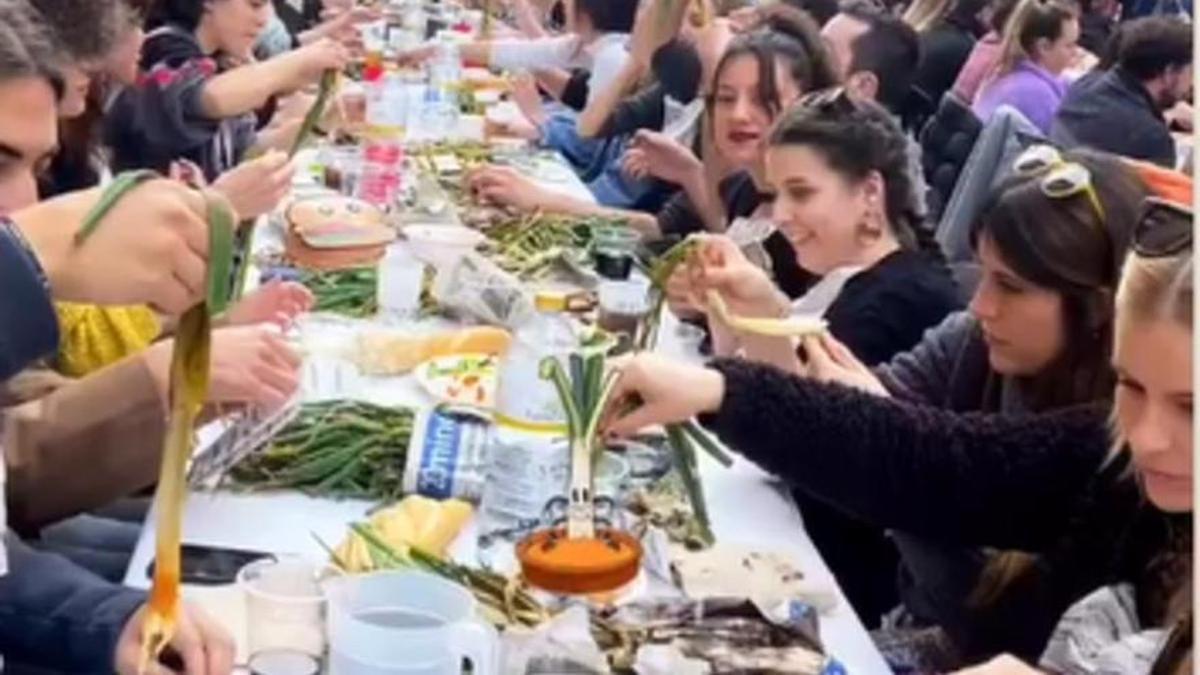 Una foto de la celebración, ayer sábado en Benimaclet.