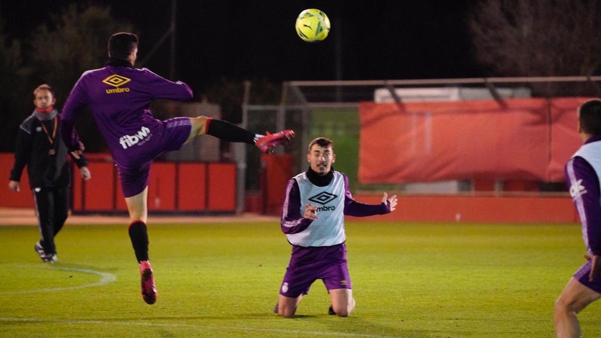 Imagen del entrenamiento del martes del Mallorca