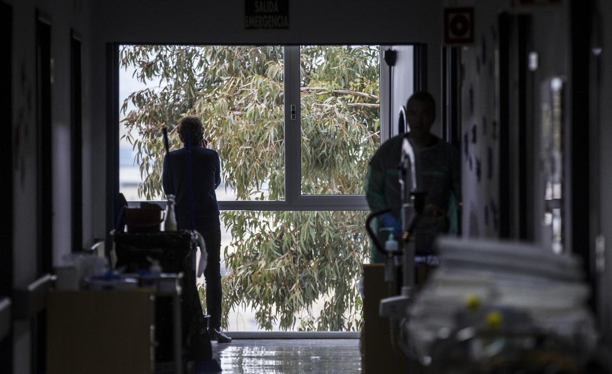 Pacientes en una habitación en un hospital de la provincia de Alicante