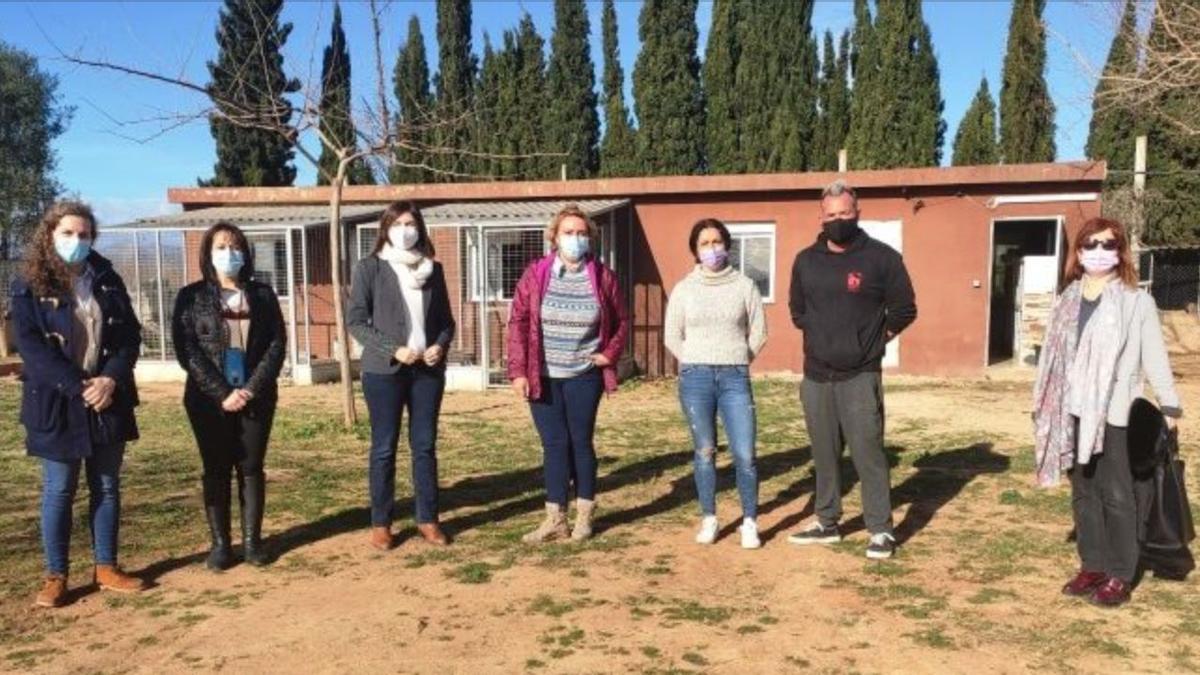 Silvent y Sierra, con Albalat y Eva Sanz en las instalaciones de Modepran