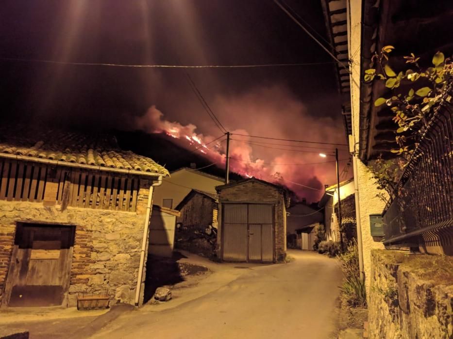 Incendios en la zona de Llanes.