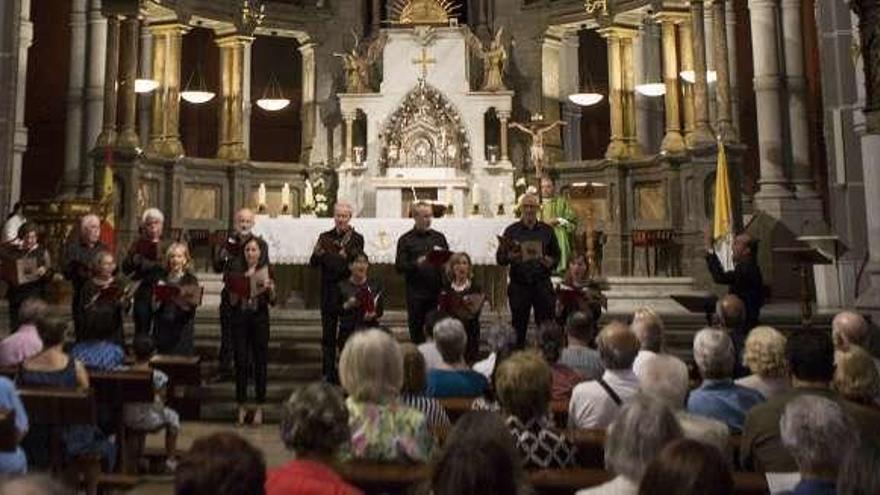 Misa de gaita, en Gijón, en el último Festival de Música Antigua.