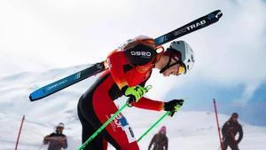 Oriol Cardona durant la prova de relleus