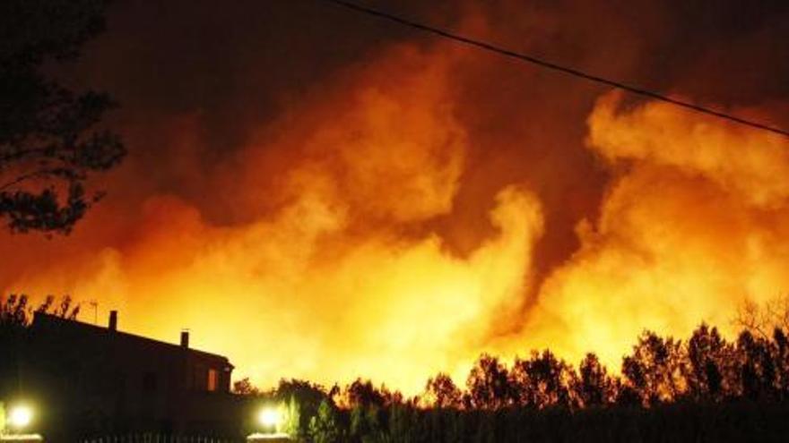 Foc descontrolat al Baix Empordà