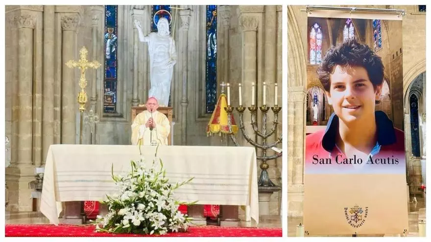Vídeo: Expectación en Burriana por ver la reliquia de Carlo Acutis, el primer santo milenial