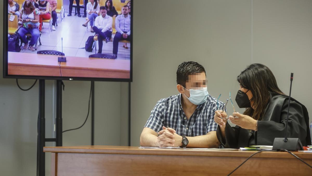 El acusado del asesinato de Marta Calvo, Jorge Ignacio Palma, en el juicio