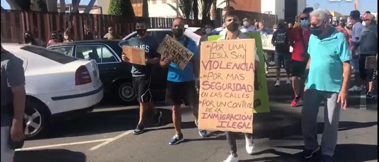 Manifestación contra la inmigración en el Sur